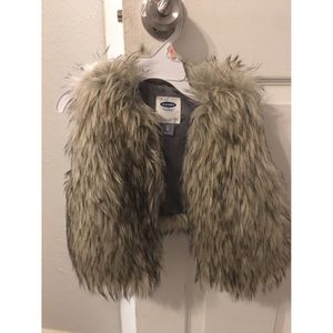 Faux fur vest
